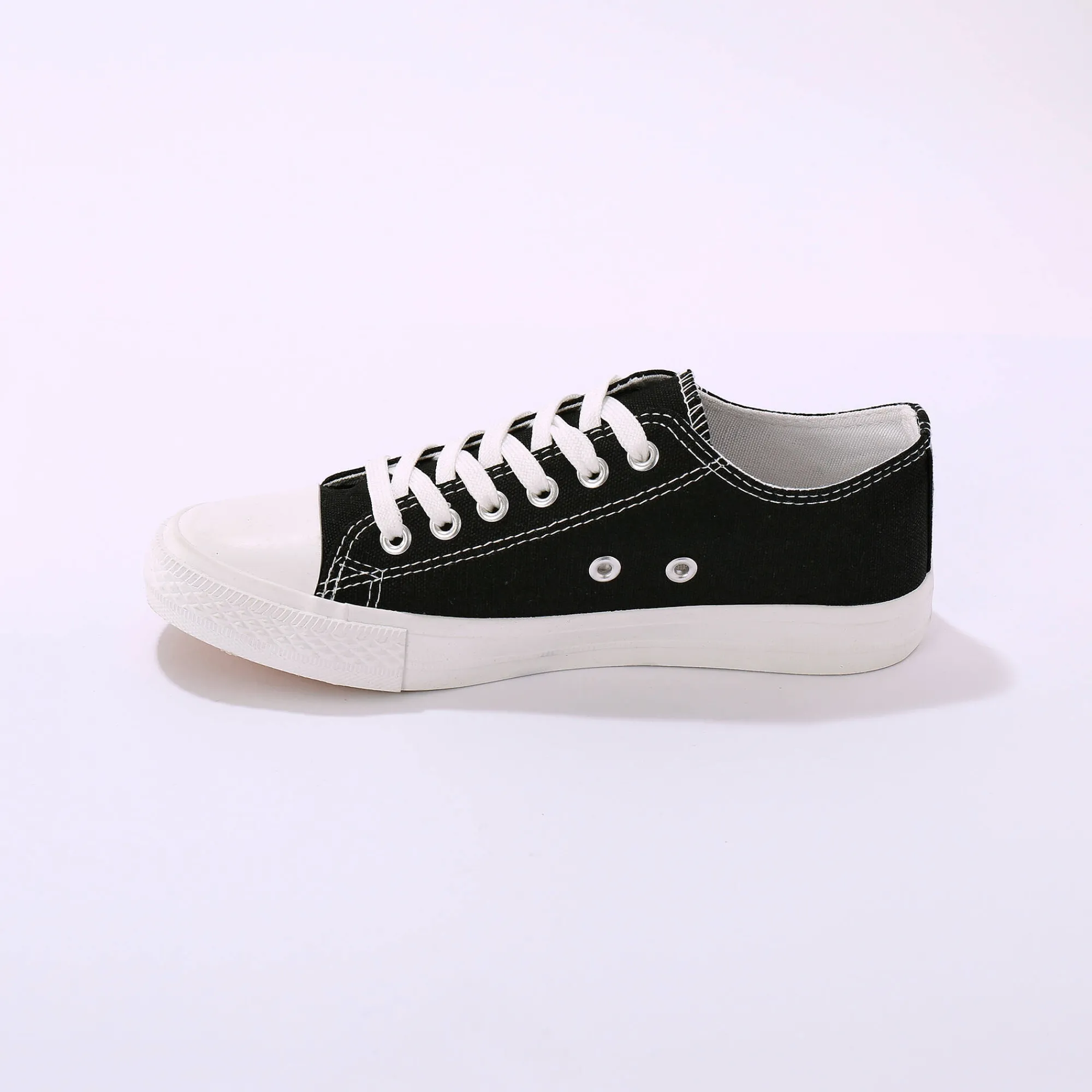 Baskets En Sneakers|Schoenen<Blancheporte Sneakers in canvas, met veters zwart