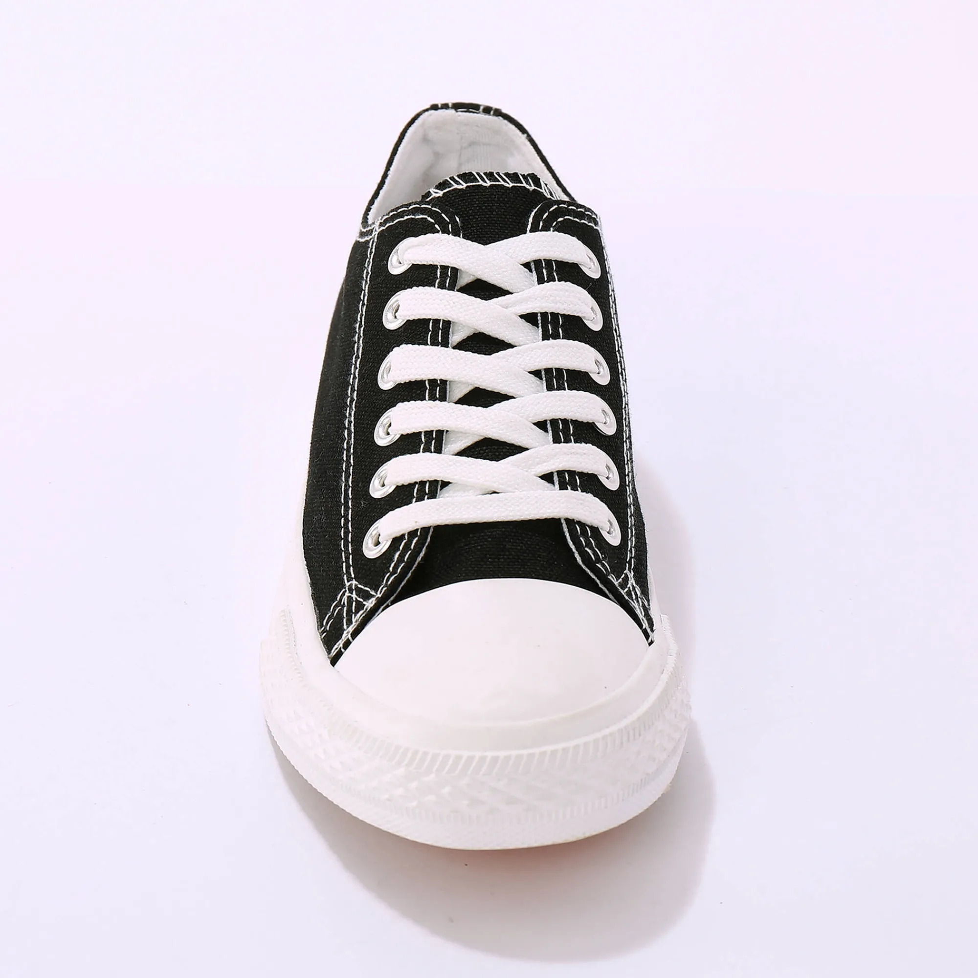 Baskets En Sneakers|Schoenen<Blancheporte Sneakers in canvas, met veters zwart