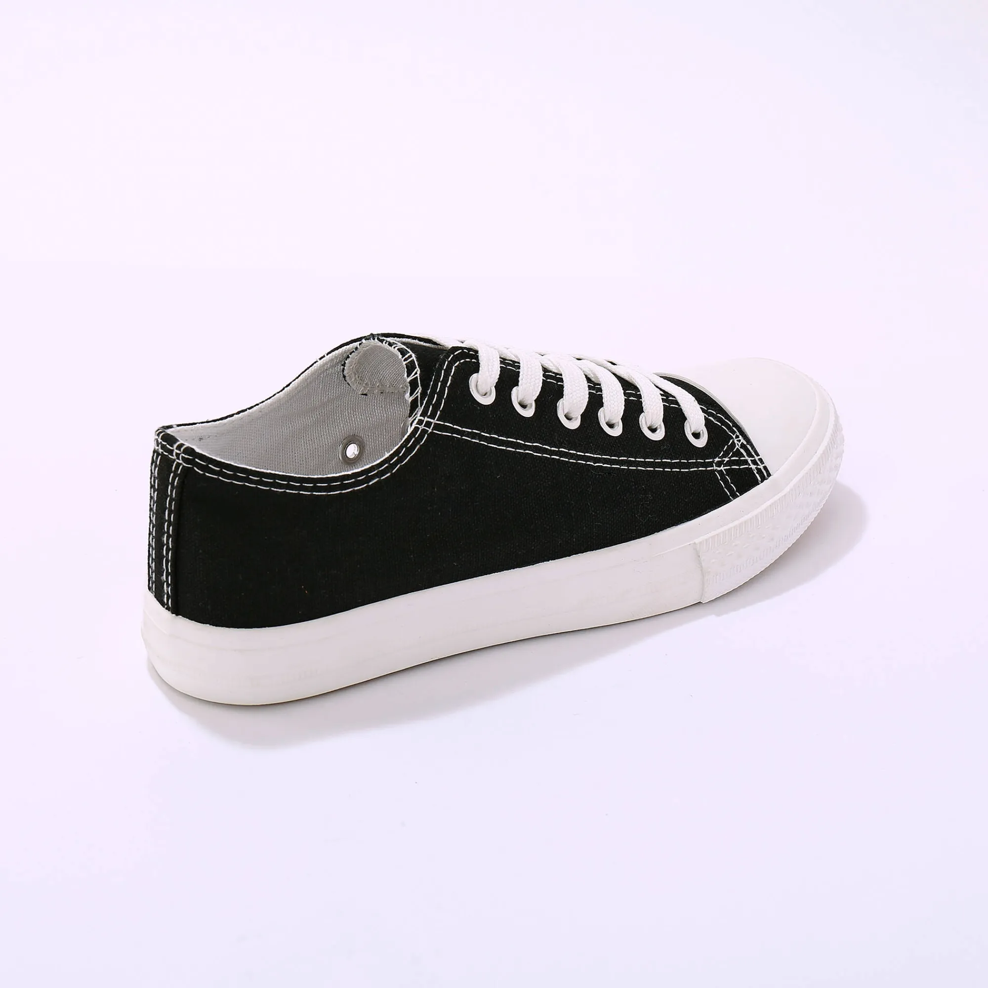 Baskets En Sneakers|Schoenen<Blancheporte Sneakers in canvas, met veters zwart