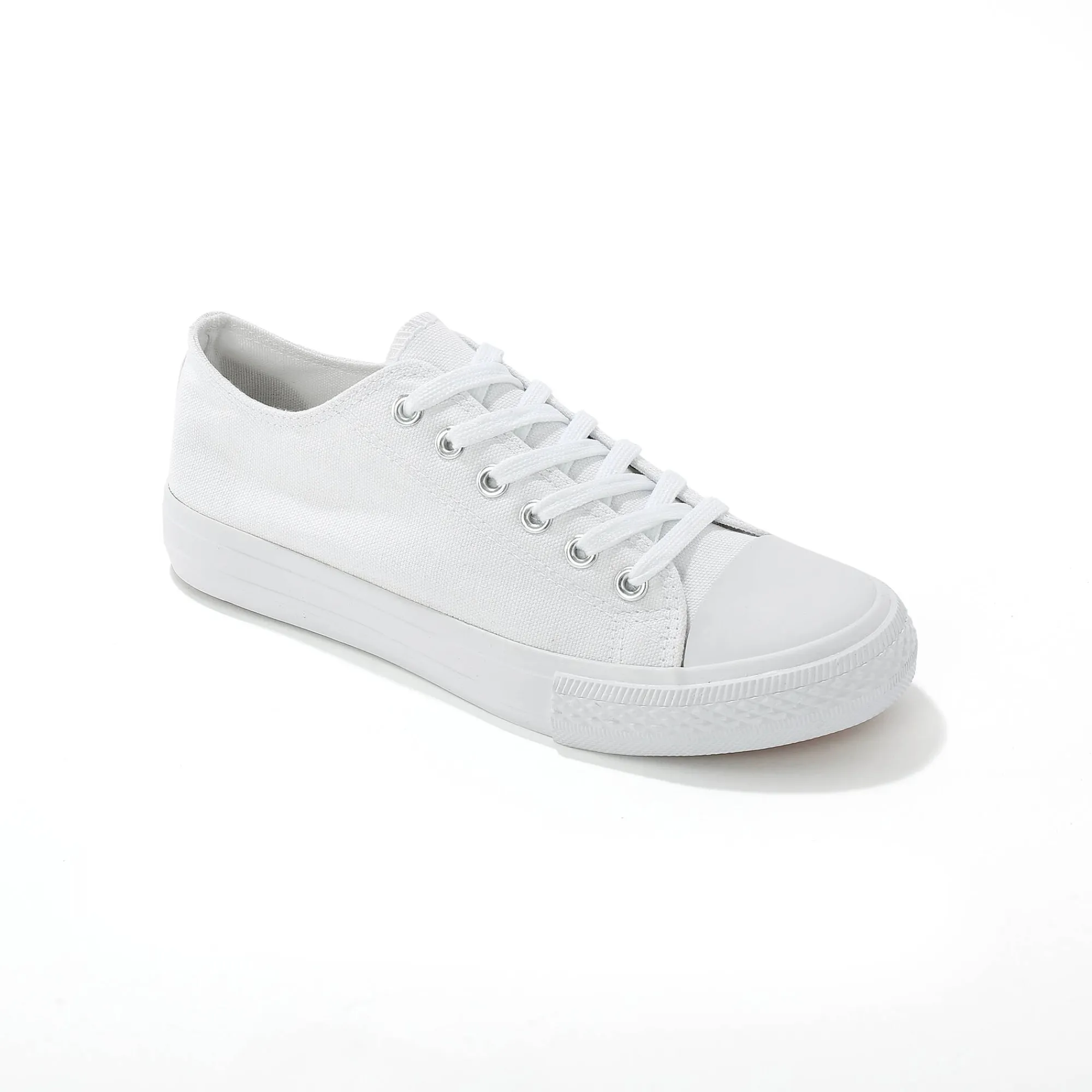 Baskets En Sneakers|Schoenen<Blancheporte Sneakers in canvas, met veters wit