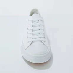 Baskets En Sneakers|Schoenen<Blancheporte Sneakers in canvas, met veters wit