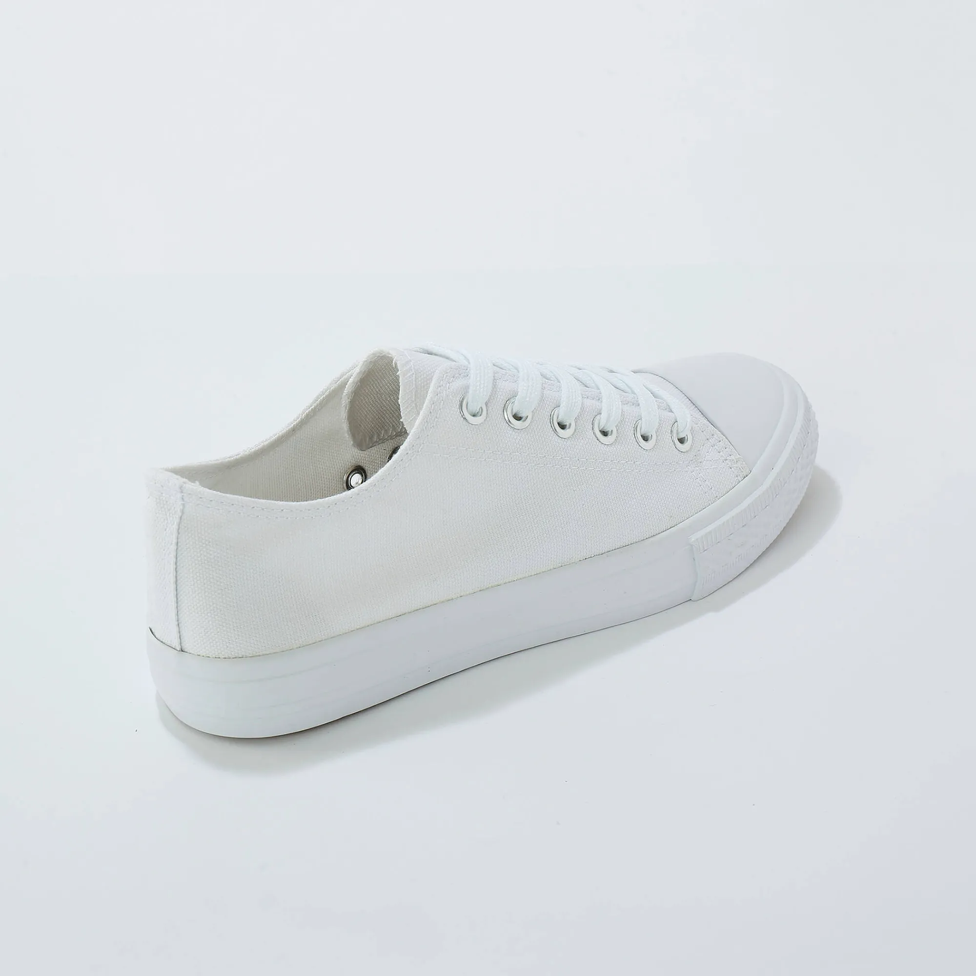 Baskets En Sneakers|Schoenen<Blancheporte Sneakers in canvas, met veters wit