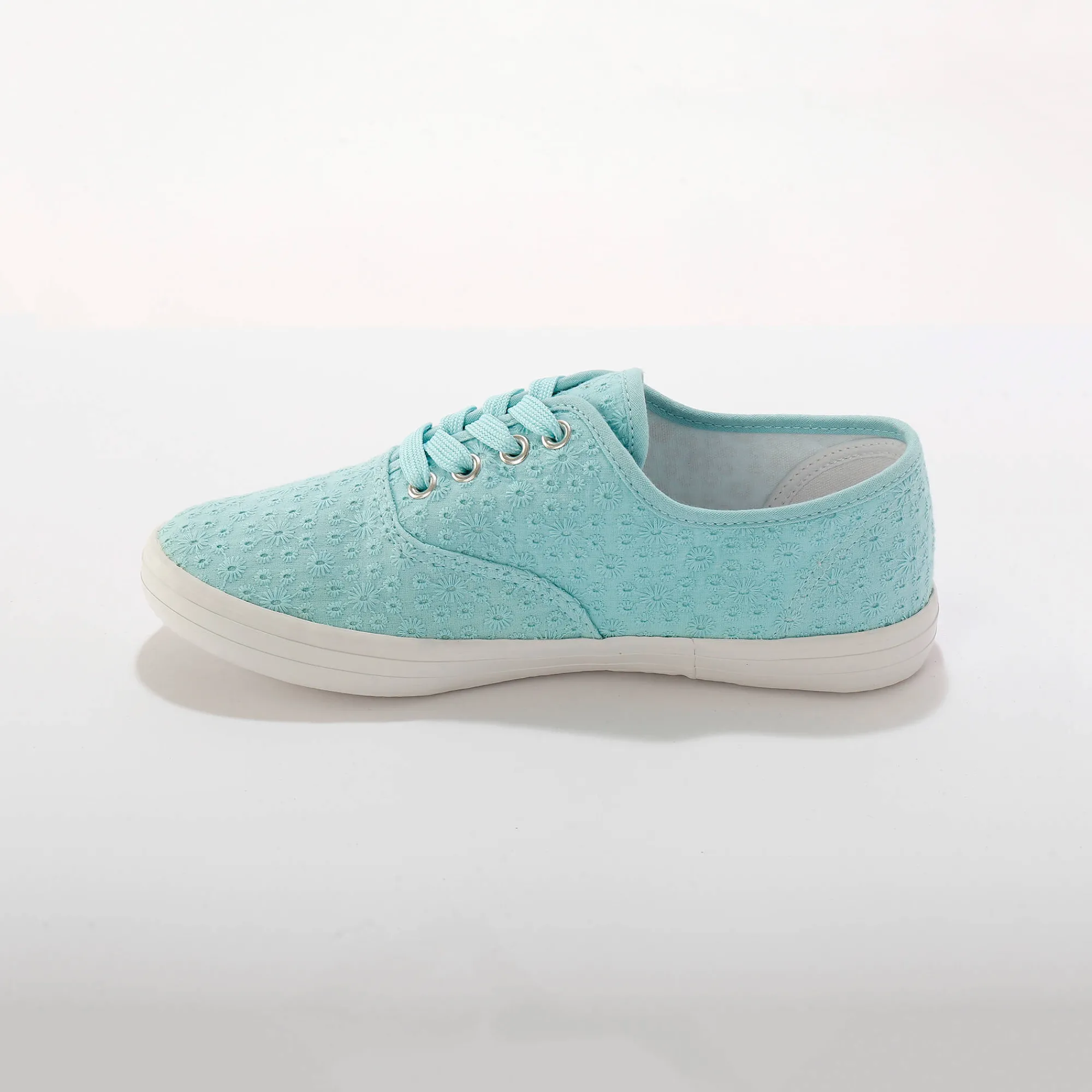 Baskets En Sneakers|Schoenen<Blancheporte Sneakers in geborduurd canvas blauw