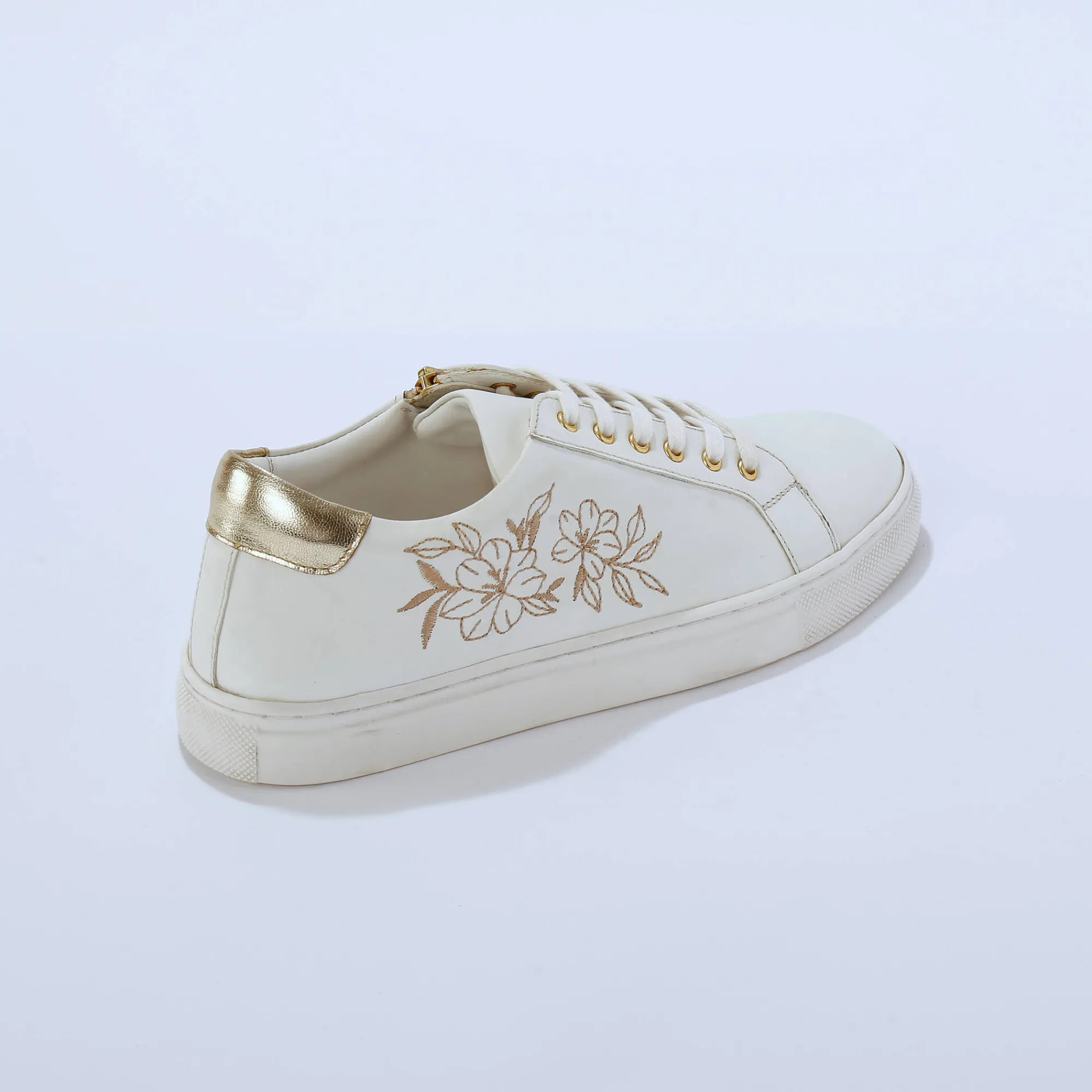 Feestelijke Schoenen|Baskets En Sneakers<Blancheporte Sneakers met borduursel en rits wit