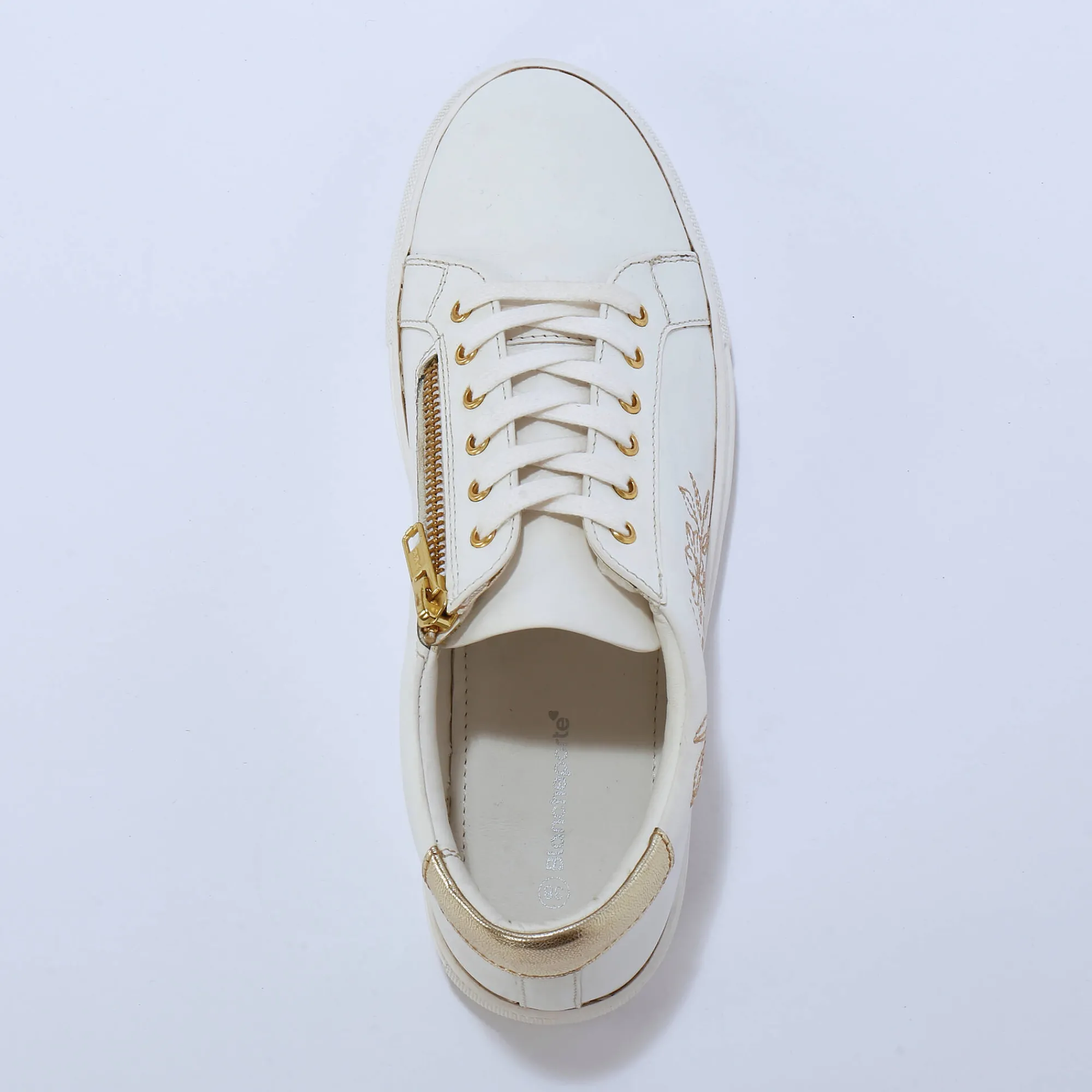 Feestelijke Schoenen|Baskets En Sneakers<Blancheporte Sneakers met borduursel en rits wit