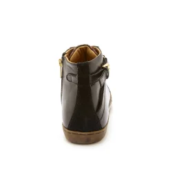 Baskets En Sneakers|Schoenen<PédiConfort Sneakers met hoge schacht, met rits en vetersluiting, comfortbreedte, in leer - dames zwart