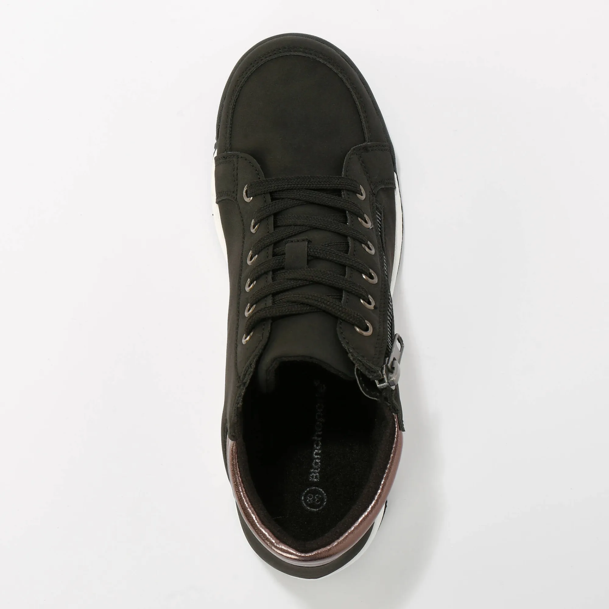 Baskets En Sneakers|Schoenen<Blancheporte Sneakers met hoge schacht zwart