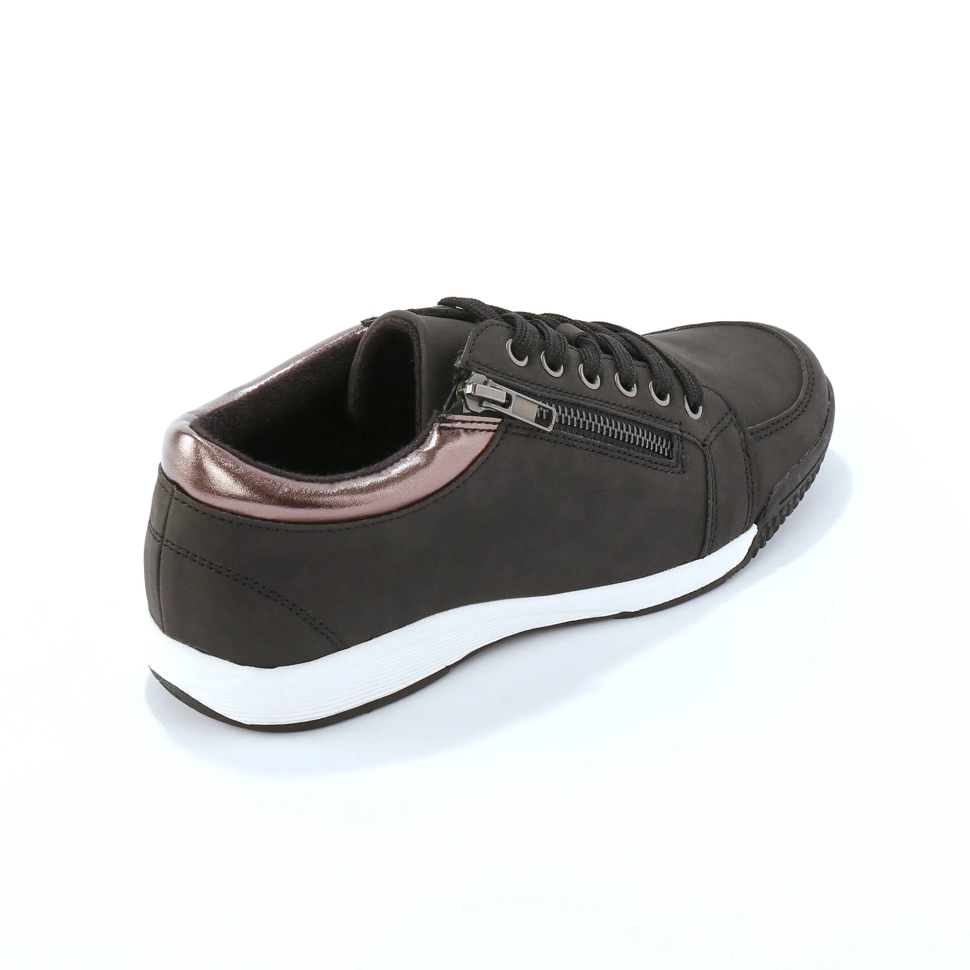 Baskets En Sneakers|Schoenen<Blancheporte Sneakers met lage schacht en veters zwart