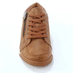 Baskets En Sneakers|Schoenen<Blancheporte Sneakers met lage schacht en veters bruin