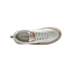 Baskets En Sneakers|Schoenen<Blancheporte Sneakers met platformzool en veters wit / beige
