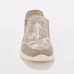 Baskets En Sneakers|Schoenen<Blancheporte Sneakers met rist, speciaal voor gevoelige voeten, in rekbaar materiaal beige