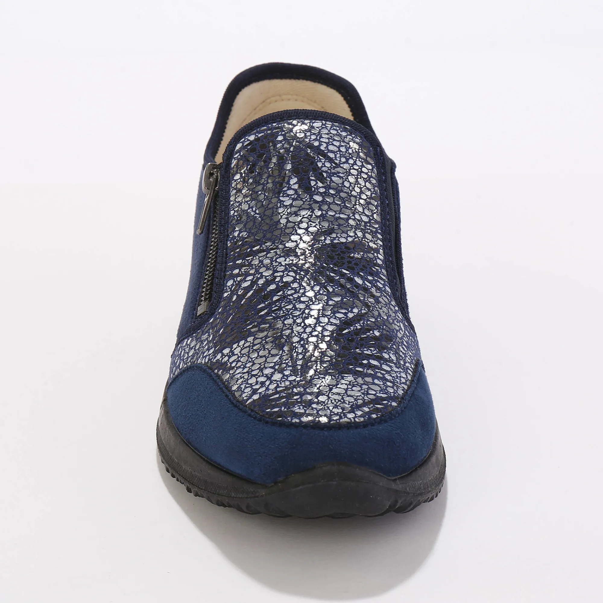 Baskets En Sneakers|Schoenen<Blancheporte Sneakers met rist, speciaal voor gevoelige voeten, in rekbaar materiaal marine