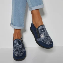Baskets En Sneakers|Schoenen<Blancheporte Sneakers met rist, speciaal voor gevoelige voeten, in rekbaar materiaal marine