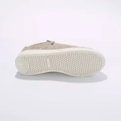 Baskets En Sneakers|Schoenen<Blancheporte Sneakers met rits, in geperforeerd leer GLANZEND BEIGE