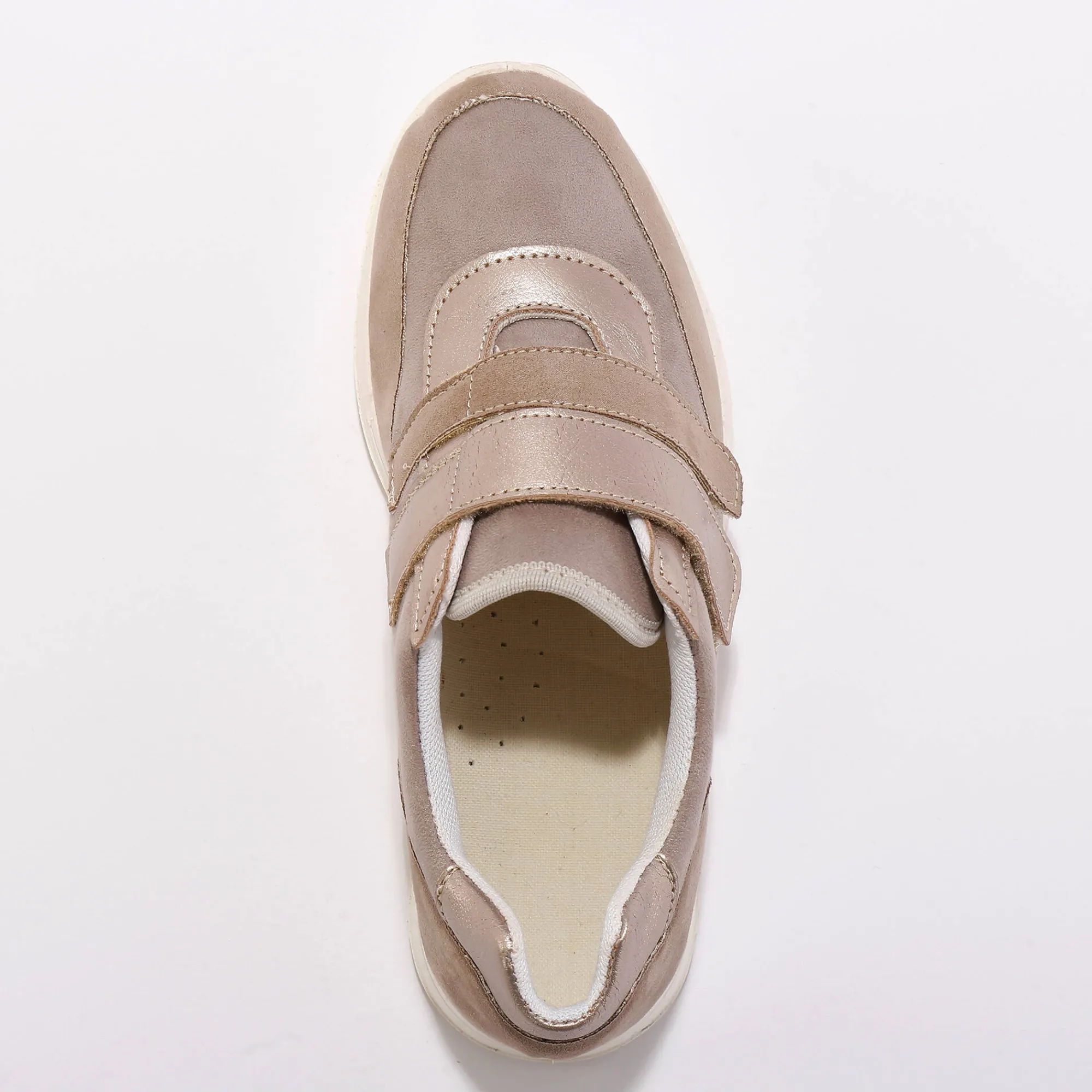 Baskets En Sneakers|Schoenen<Blancheporte Sneakers met scratchsluiting, in rekbaar materiaal, speciaal voor gevoelige voeten beige