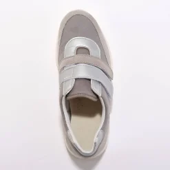 Baskets En Sneakers|Schoenen<Blancheporte Sneakers met scratchsluiting, in rekbaar materiaal, speciaal voor gevoelige voeten grijs