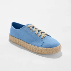 Baskets En Sneakers|Schoenen<Blancheporte Sneakers met sleehak en koordzool denim