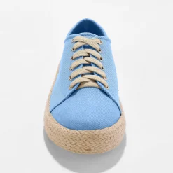 Baskets En Sneakers|Schoenen<Blancheporte Sneakers met sleehak en koordzool denim