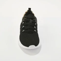 Baskets En Sneakers|Schoenen<Blancheporte Sneakers met veters en dierenhuidprint zwart