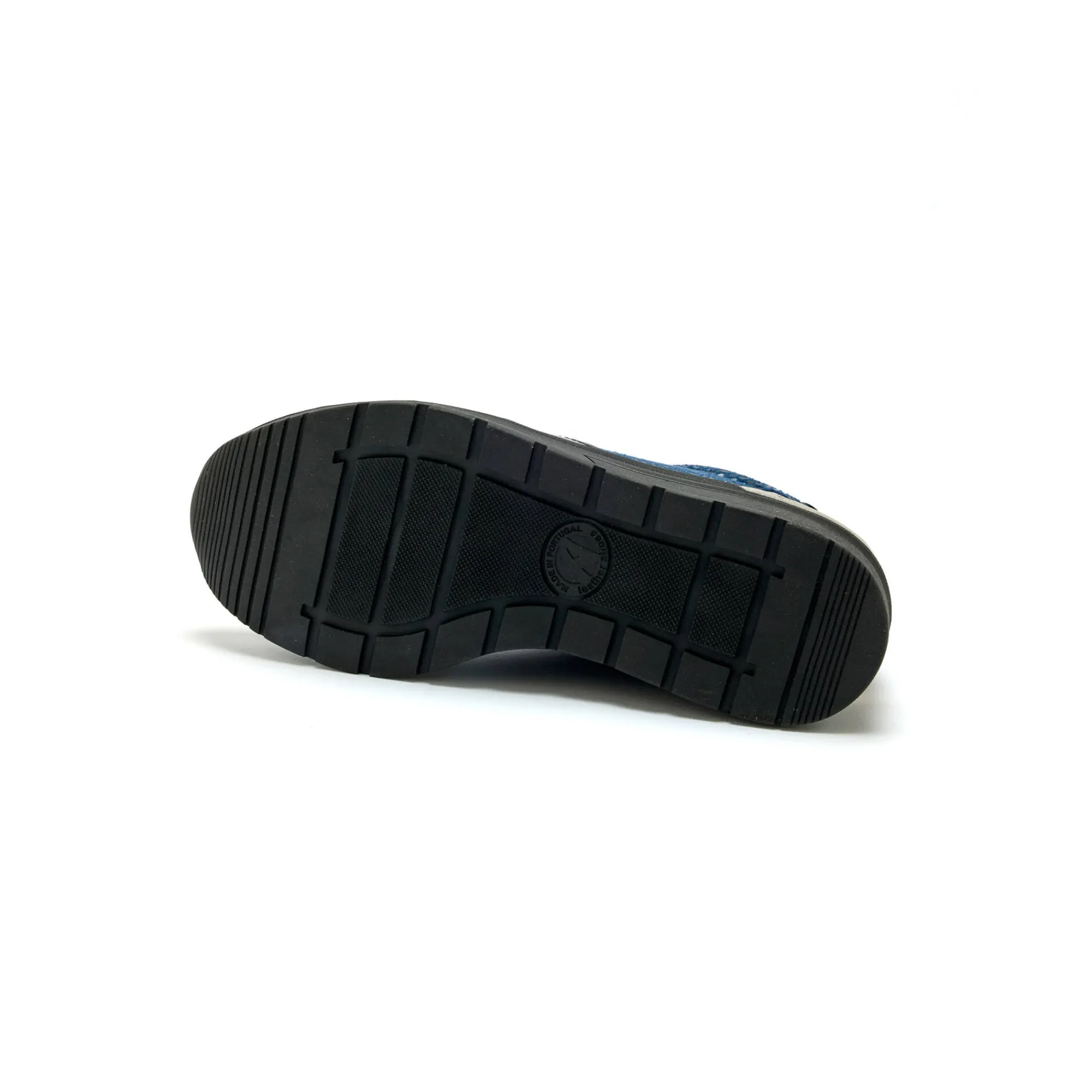 Baskets En Sneakers|Schoenen<PédiConfort Sneakers met veters in leer en rekbare stof, sleehakje blauw