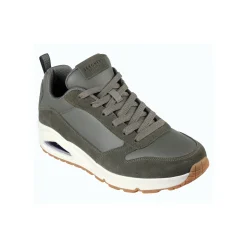 Schoenen|Schoenen Heren<Skechers Sneakers met veters Uno - Stacre olijfgroen