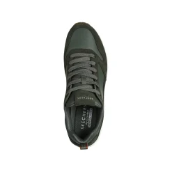 Schoenen|Schoenen Heren<Skechers Sneakers met veters Uno - Stacre olijfgroen