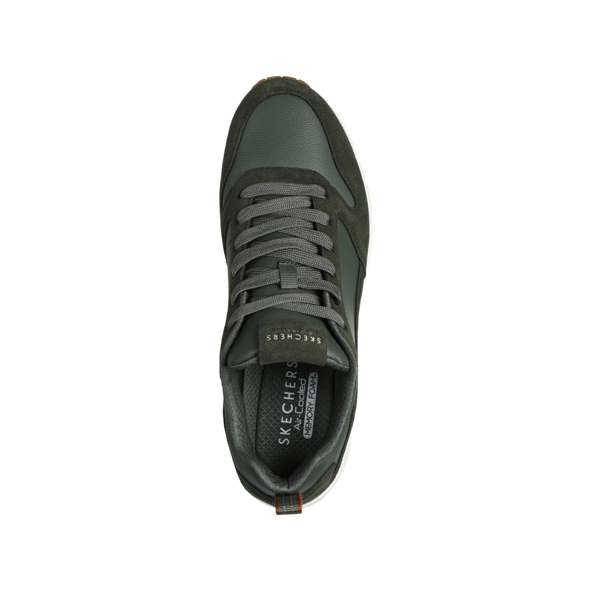 Schoenen|Schoenen Heren<Skechers Sneakers met veters Uno - Stacre olijfgroen