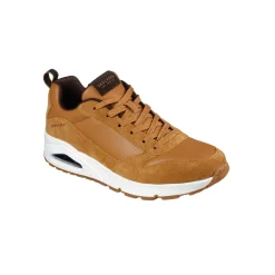 Schoenen|Schoenen Heren<Skechers Sneakers met veters Uno - Stacre karamel