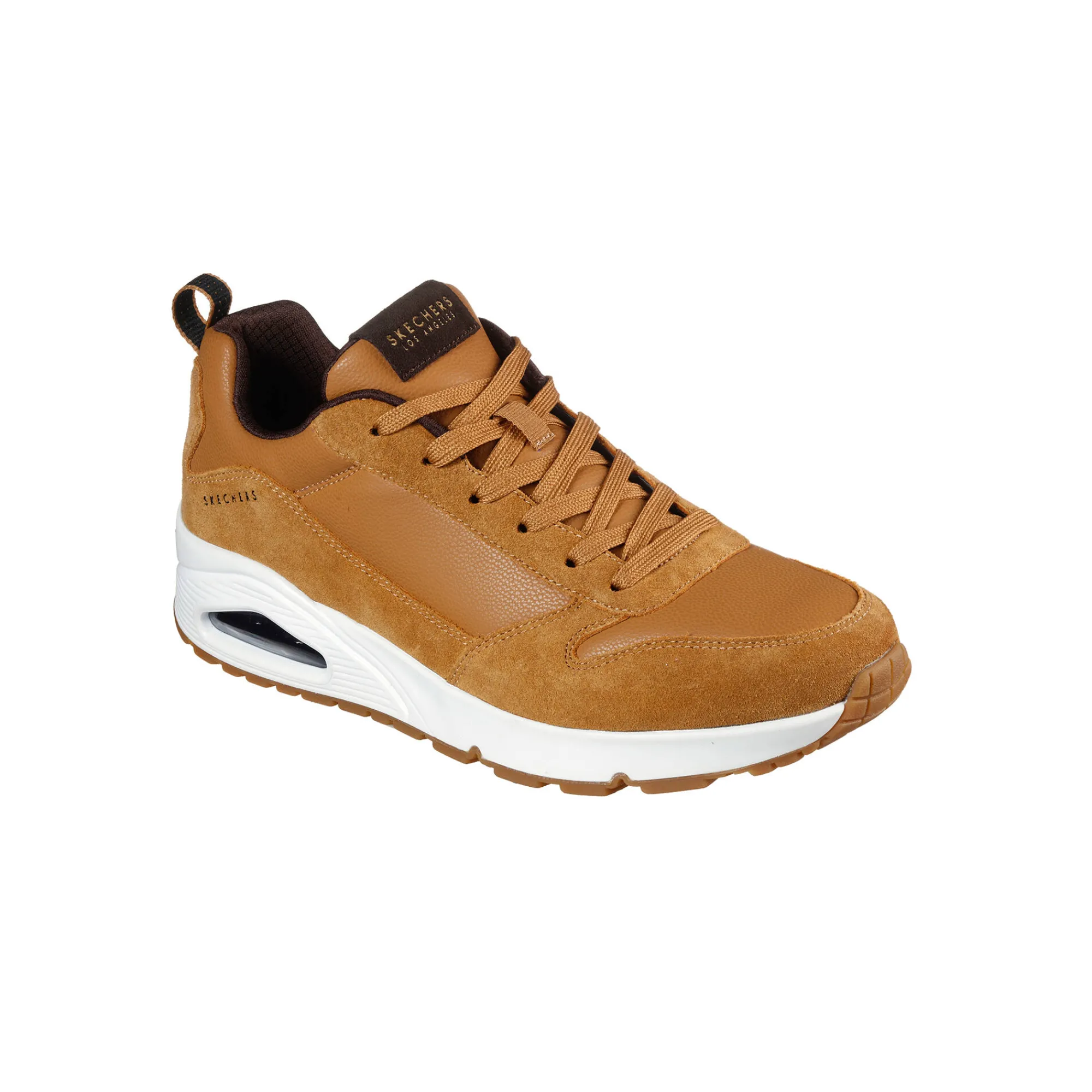 Schoenen|Schoenen Heren<Skechers Sneakers met veters Uno - Stacre karamel