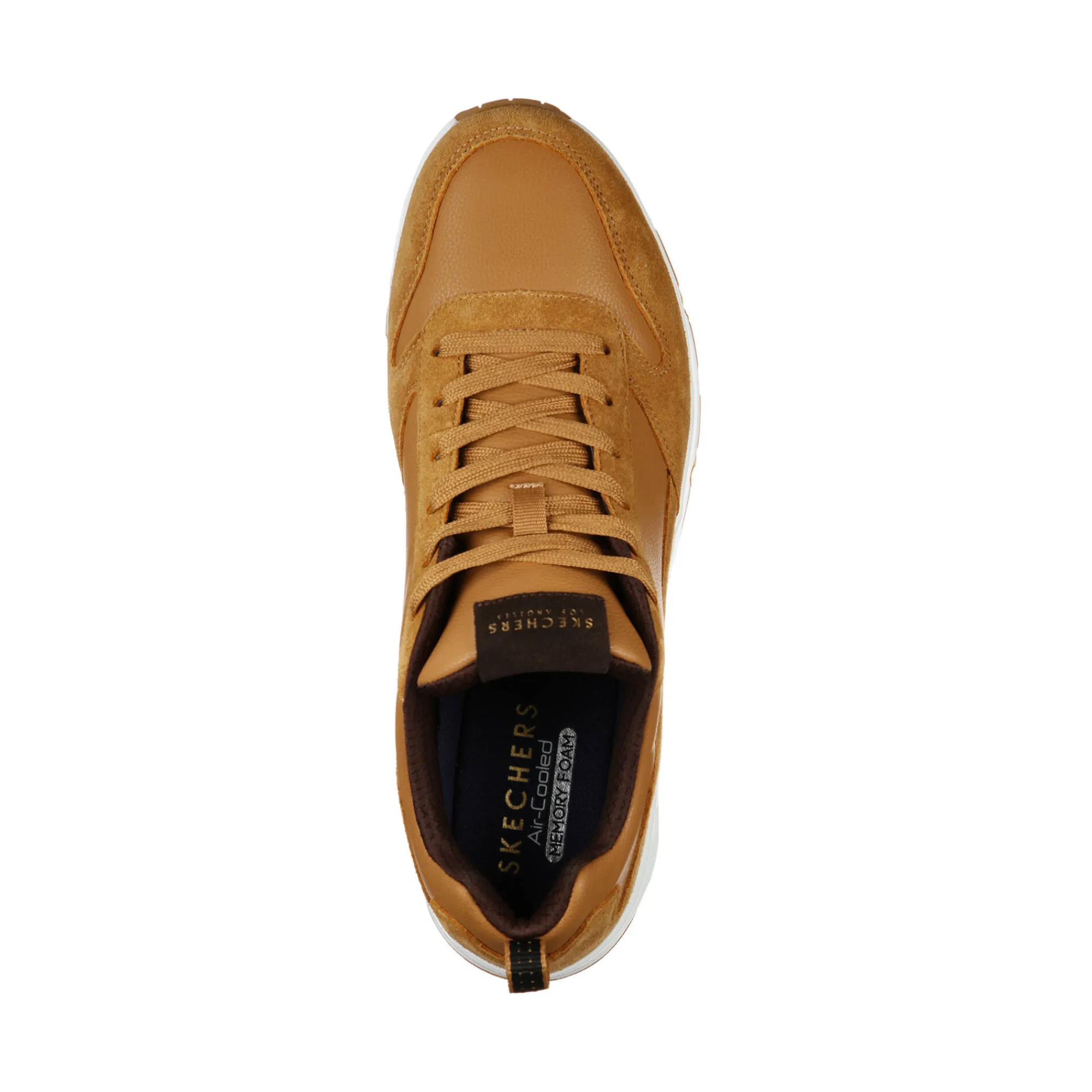Schoenen|Schoenen Heren<Skechers Sneakers met veters Uno - Stacre karamel