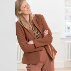 Jas En Mantel<Blancheporte Soepel blazerjasje, lange mouwen karamel