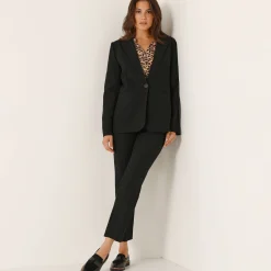 Feestoutfits Dames|Jas En Mantel<Blancheporte Soepel blazerjasje, lange mouwen zwart