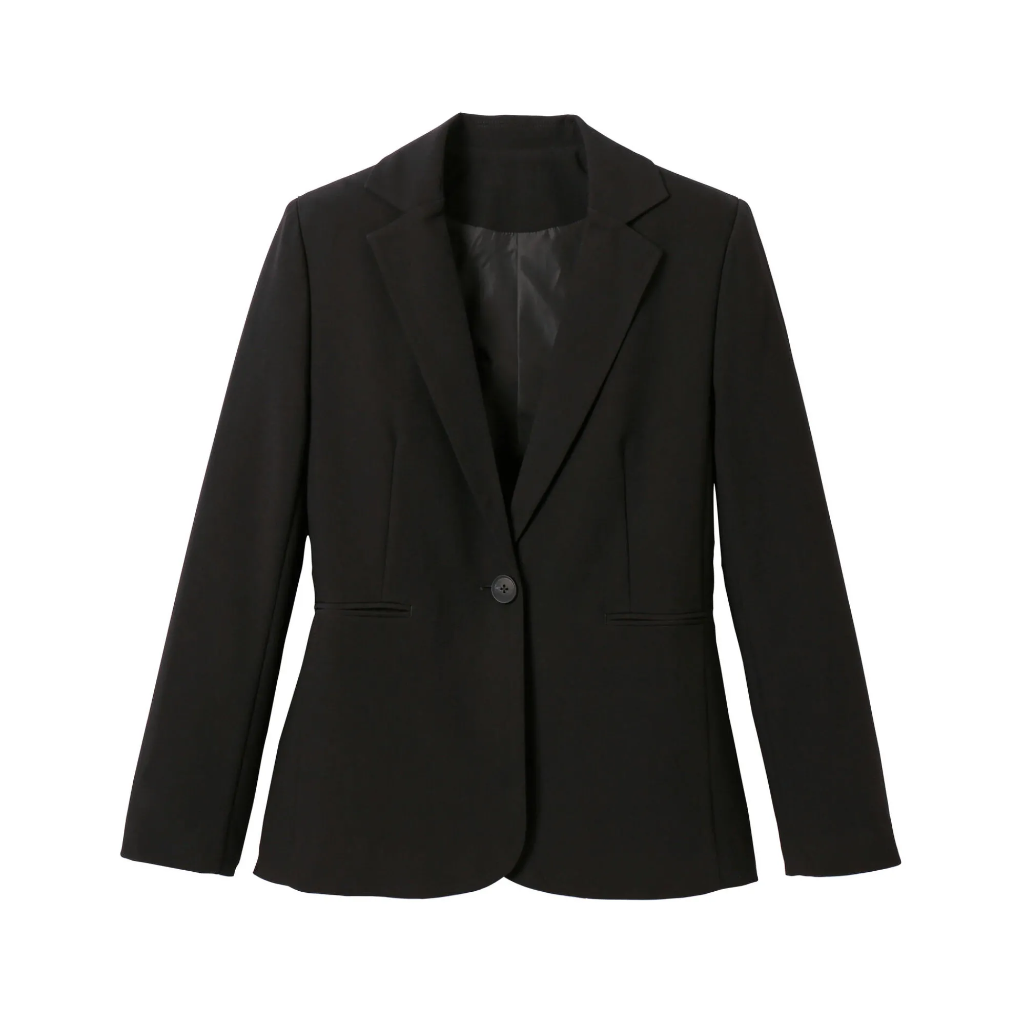 Feestoutfits Dames|Jas En Mantel<Blancheporte Soepel blazerjasje, lange mouwen zwart