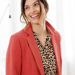 Jas En Mantel<Blancheporte Soepel blazerjasje, lange mouwen rood