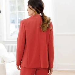 Jas En Mantel<Blancheporte Soepel blazerjasje, lange mouwen rood