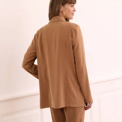 Jas En Mantel<Blancheporte Soepel blazerjasje met lange mouwen karamel