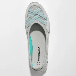 Ballerina's|Schoenen<Blancheporte Soepele ballerina's in leer zilverkleurig
