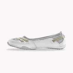 Ballerina's|Schoenen<Blancheporte Soepele ballerina's in leer wit