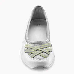 Ballerina's|Schoenen<Blancheporte Soepele ballerina's in leer wit