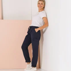 Broek<Blancheporte Soepele cargobroek marine