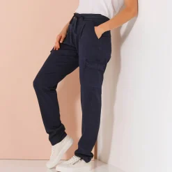 Broek<Blancheporte Soepele cargobroek marine