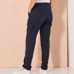 Broek<Blancheporte Soepele cargobroek marine