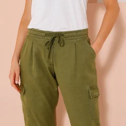 Broek<Blancheporte Soepele cargobroek kaki