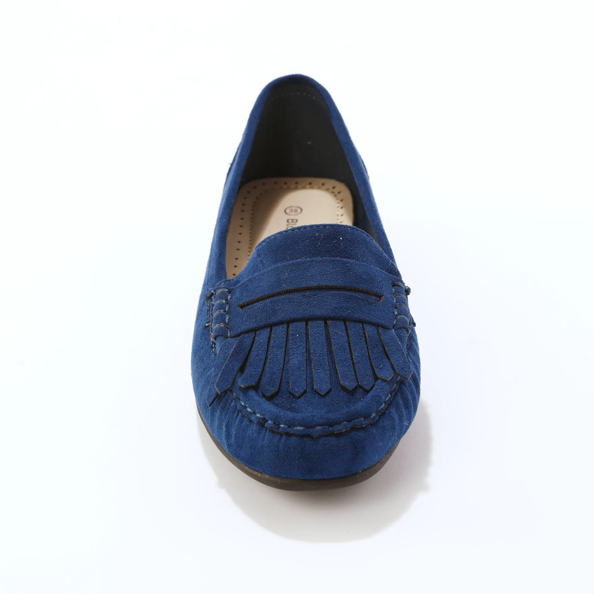 Derby's En Mocassins|Schoenen<Blancheporte Soepele mocassins in microvezeltextiel marine