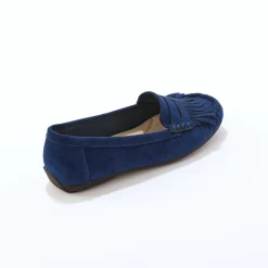 Derby's En Mocassins|Schoenen<Blancheporte Soepele mocassins in microvezeltextiel marine