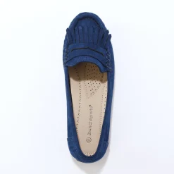 Derby's En Mocassins|Schoenen<Blancheporte Soepele mocassins in microvezeltextiel marine