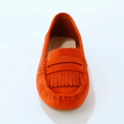 Derby's En Mocassins|Schoenen<Blancheporte Soepele mocassins in microvezeltextiel terracotta