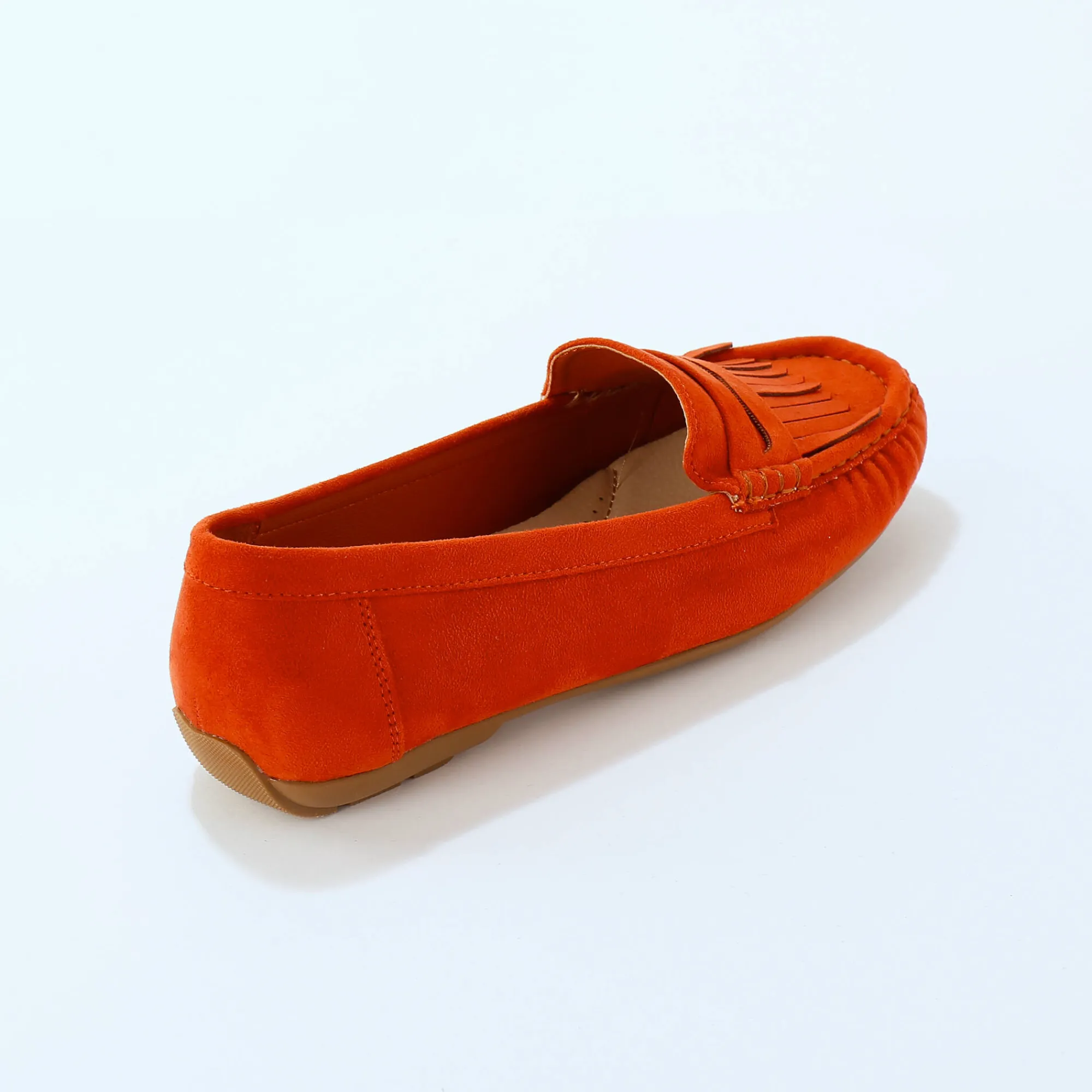 Derby's En Mocassins|Schoenen<Blancheporte Soepele mocassins in microvezeltextiel terracotta