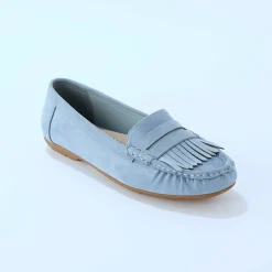 Derby's En Mocassins|Schoenen<Blancheporte Soepele mocassins in microvezeltextiel blauw