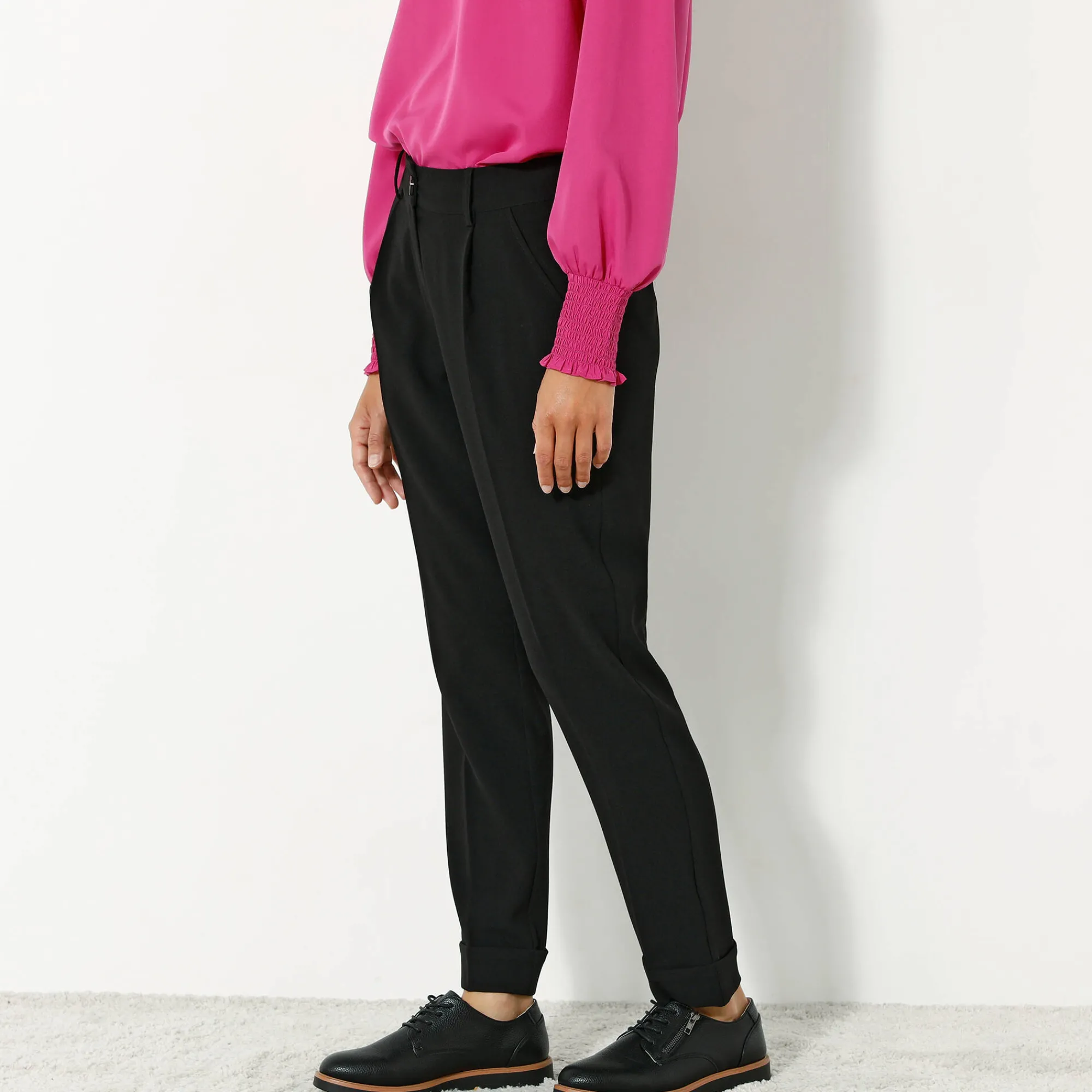 Feestoutfits Dames|Broek<Blancheporte Soepele, nauwsluitende 7/8-broek zwart